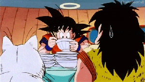 Goku Eating Rice