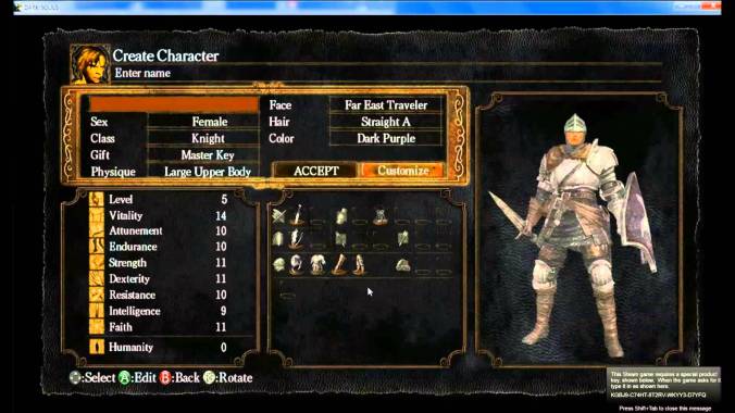 Character Creation DS2