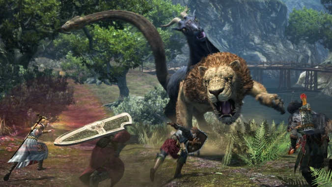 Dragons Dogma Online Lion Battle